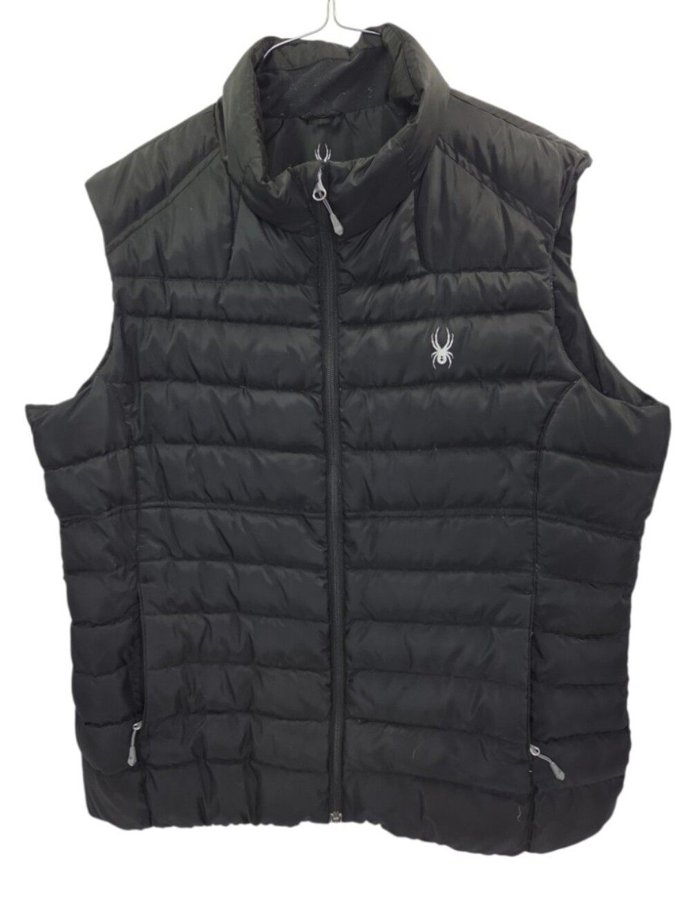 Spyder Womens Plus Size Black Puffer Down Zip Front Vest Size XXL